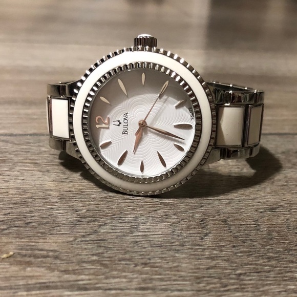 Bulova Accessories - Bulova Watch- Stainless steel and white